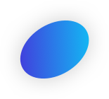 Bild in Blau und Oval